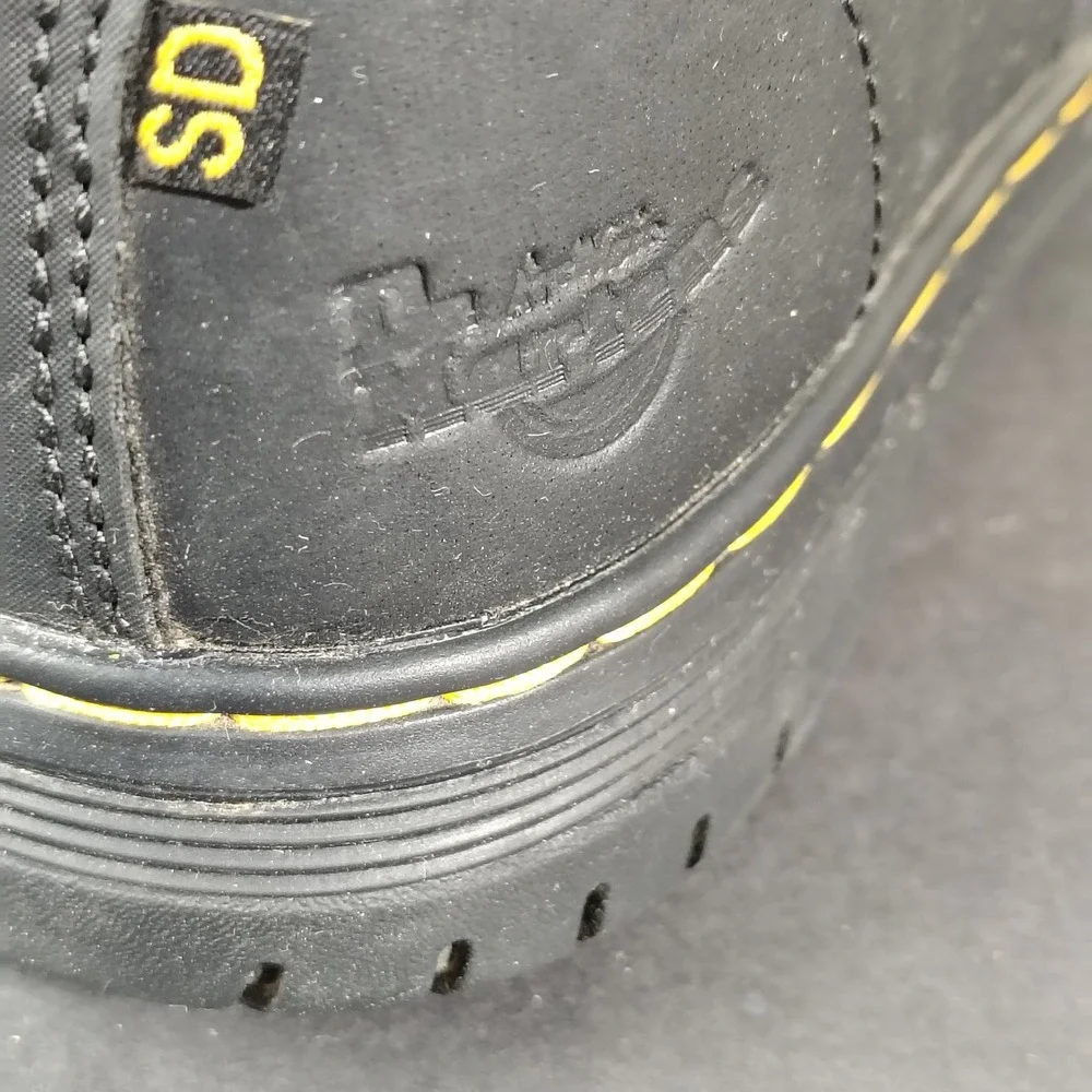 Dr Martens Culvert ST Mens 9 Black Leather Steel Toe Slip Resistant Work Shoes